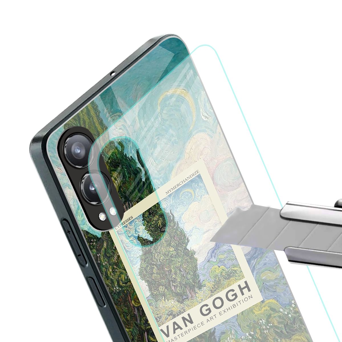 cypresses back phone cover | glass case for oneplus nord ce 4 lite