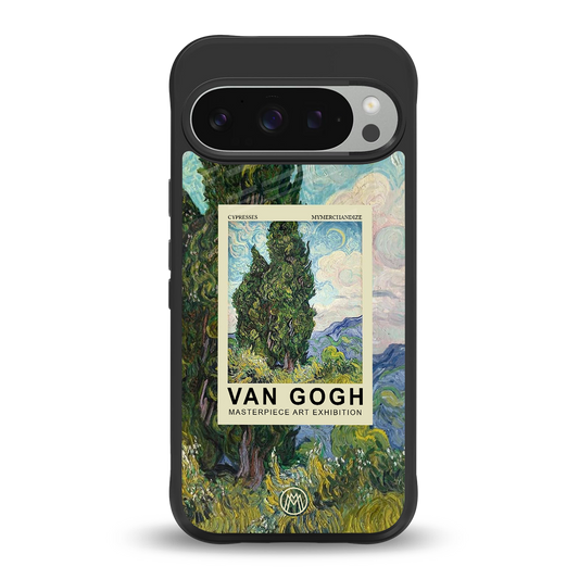 cypresses back phone cover | glass case for google pixel 9 pro
