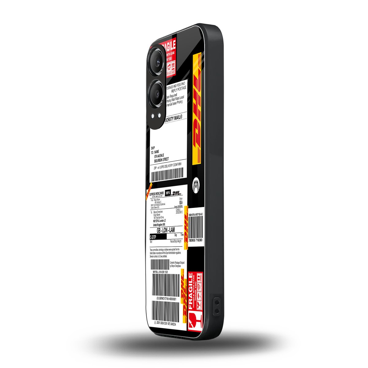 dhl delivery label back phone cover | glass case for oneplus nord ce 4 lite