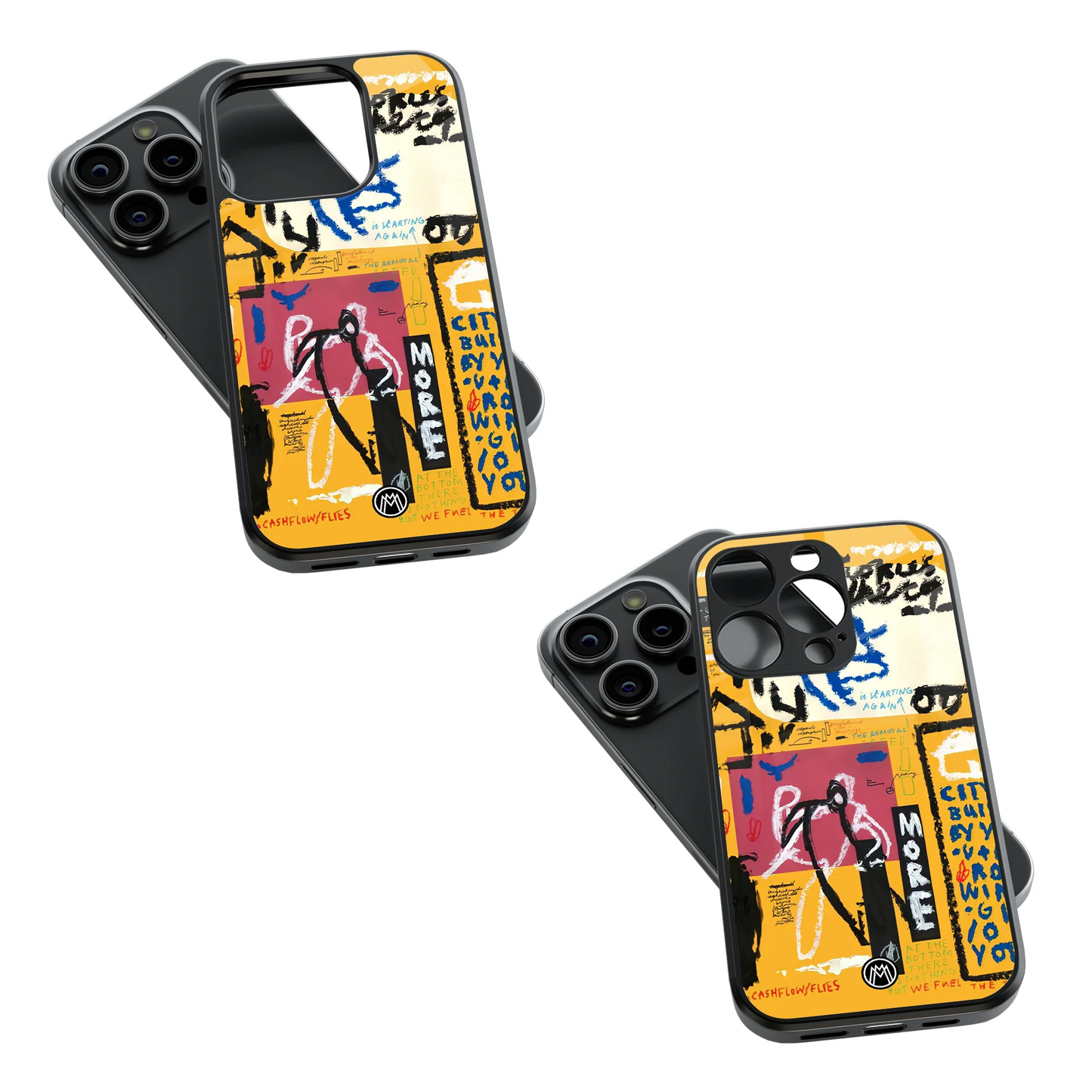 Trendy Glass Back Mobile Case for iPhone, Samsung, Redmi, OnePlus, Google Pixel, Motorola