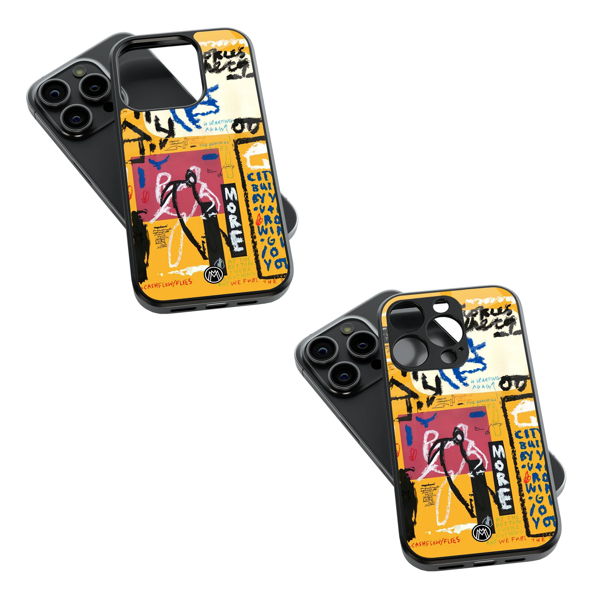 Trendy Glass Back Mobile Case for iPhone, Samsung, Redmi, OnePlus, Google Pixel, Motorola