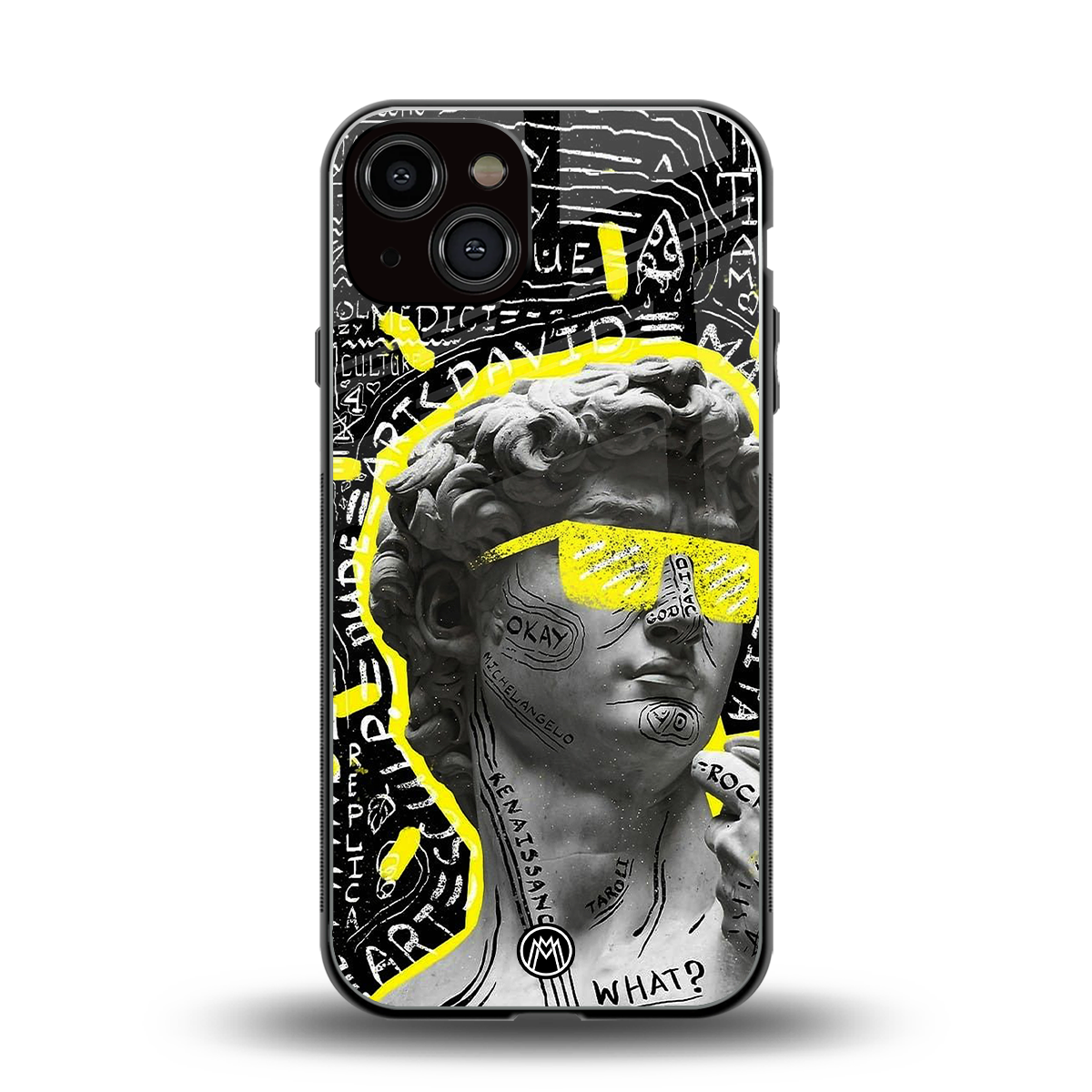 david of michelangelo back phone cover | glass case for iphone 13