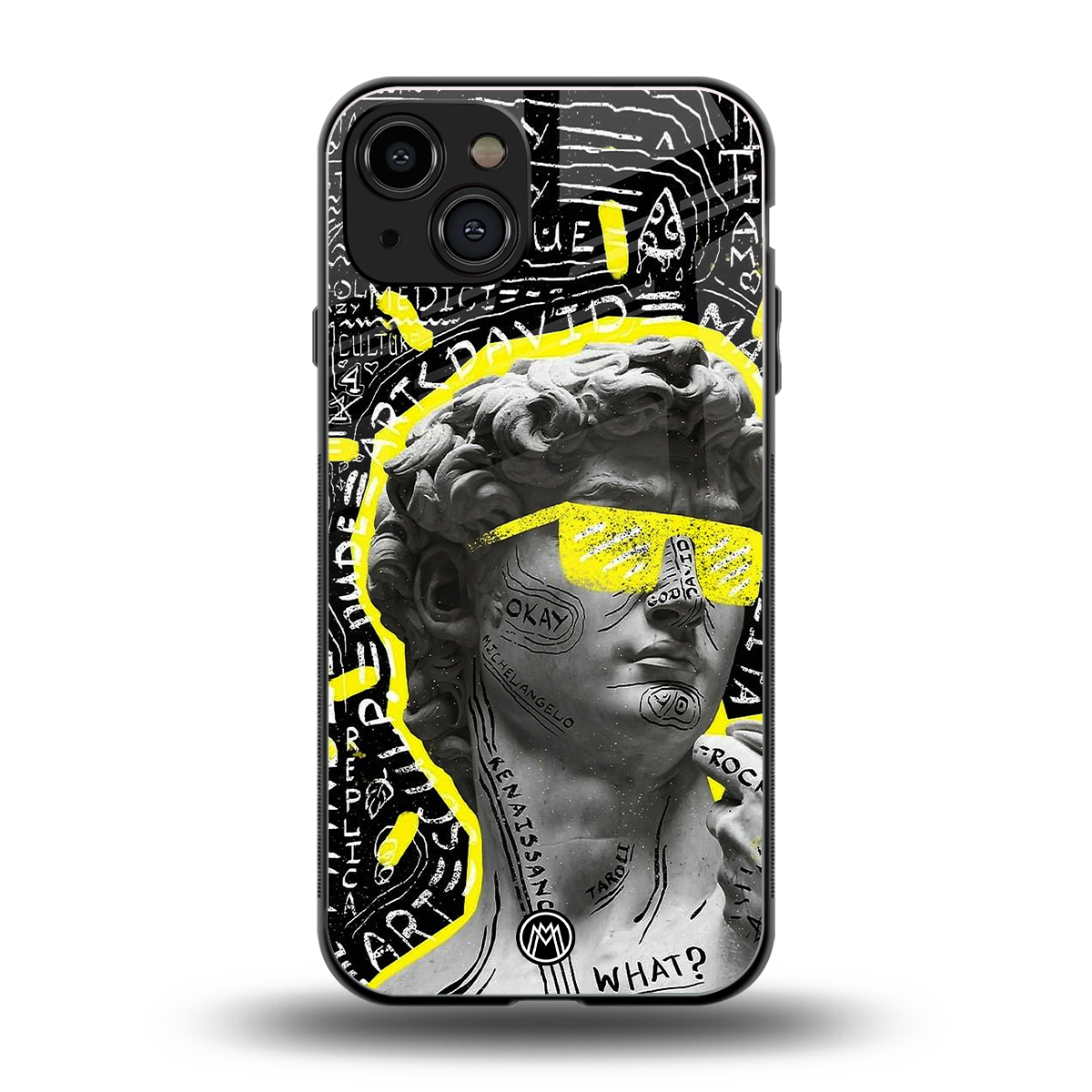 david of michelangelo back phone cover | glass case for iphone 15