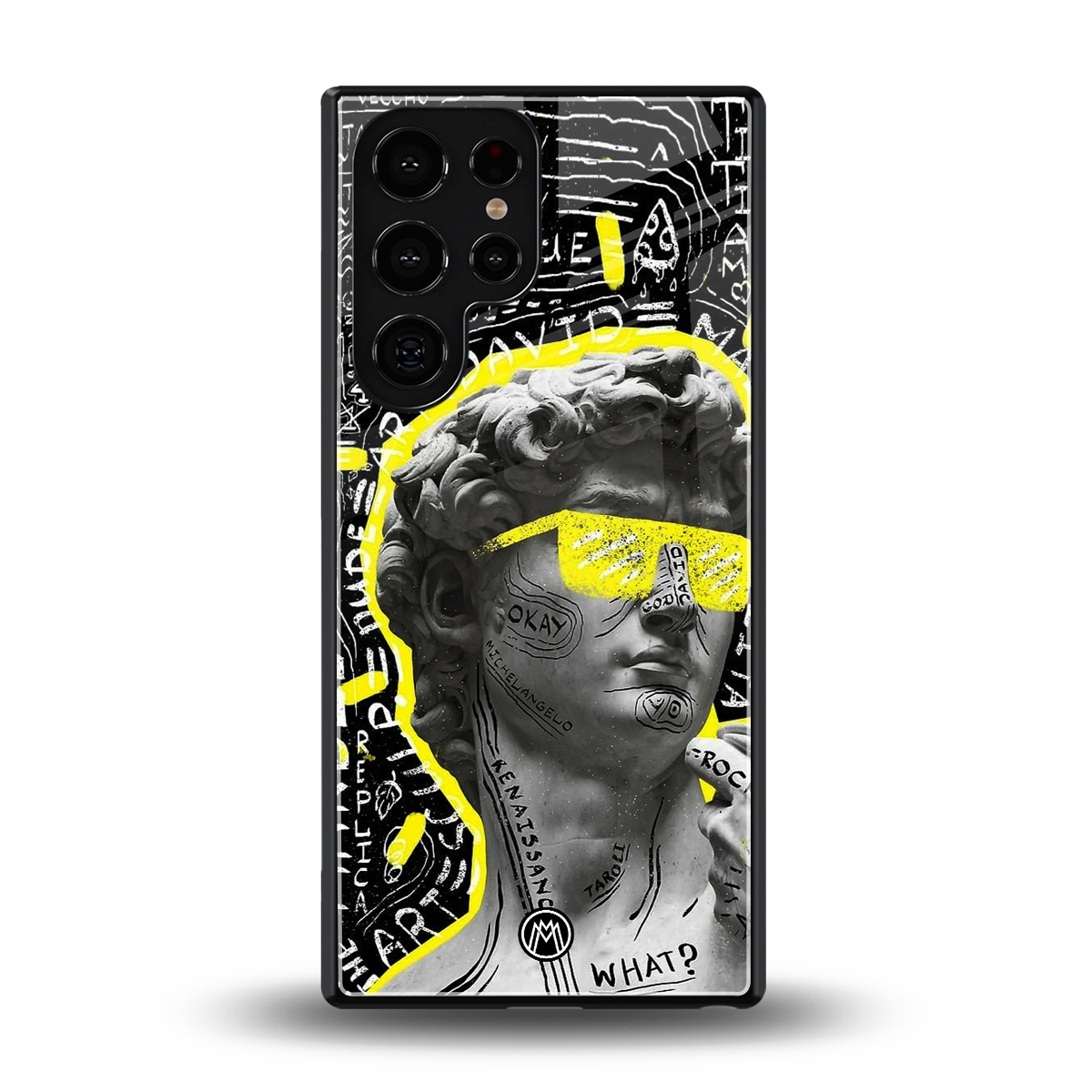 david of michelangelo back phone cover | glass case for samsung galaxy s25 ultra