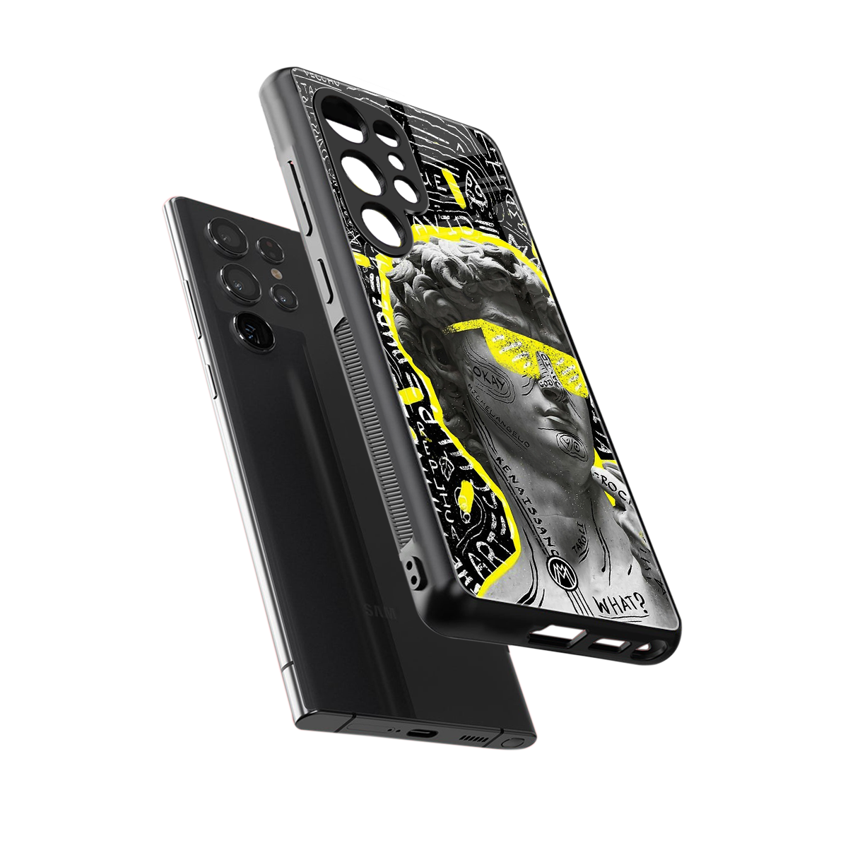 david of michelangelo back phone cover | glass case for samsung galaxy s25 ultra