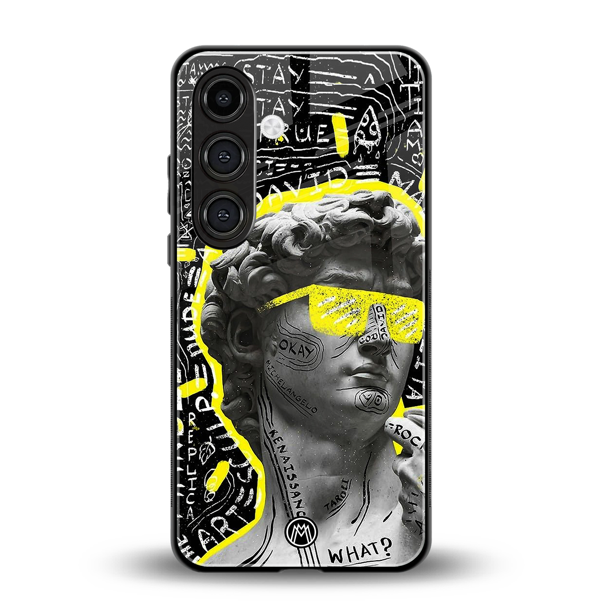 david of michelangelo back phone cover | glass case for samsung galaxy s23 plus