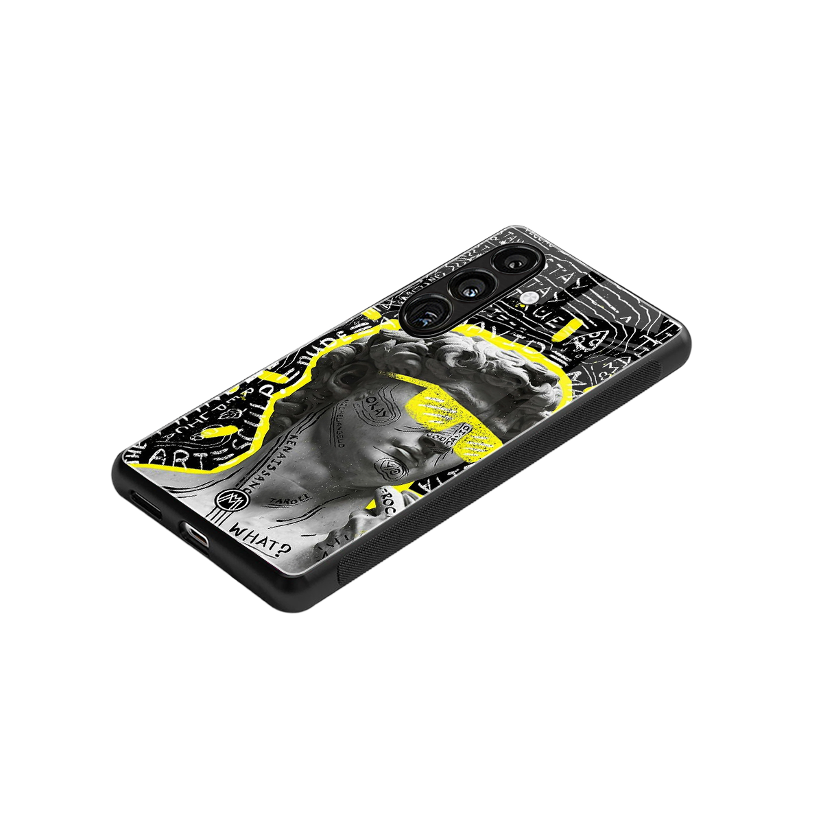 david of michelangelo back phone cover | glass case for samsung galaxy s23 plus
