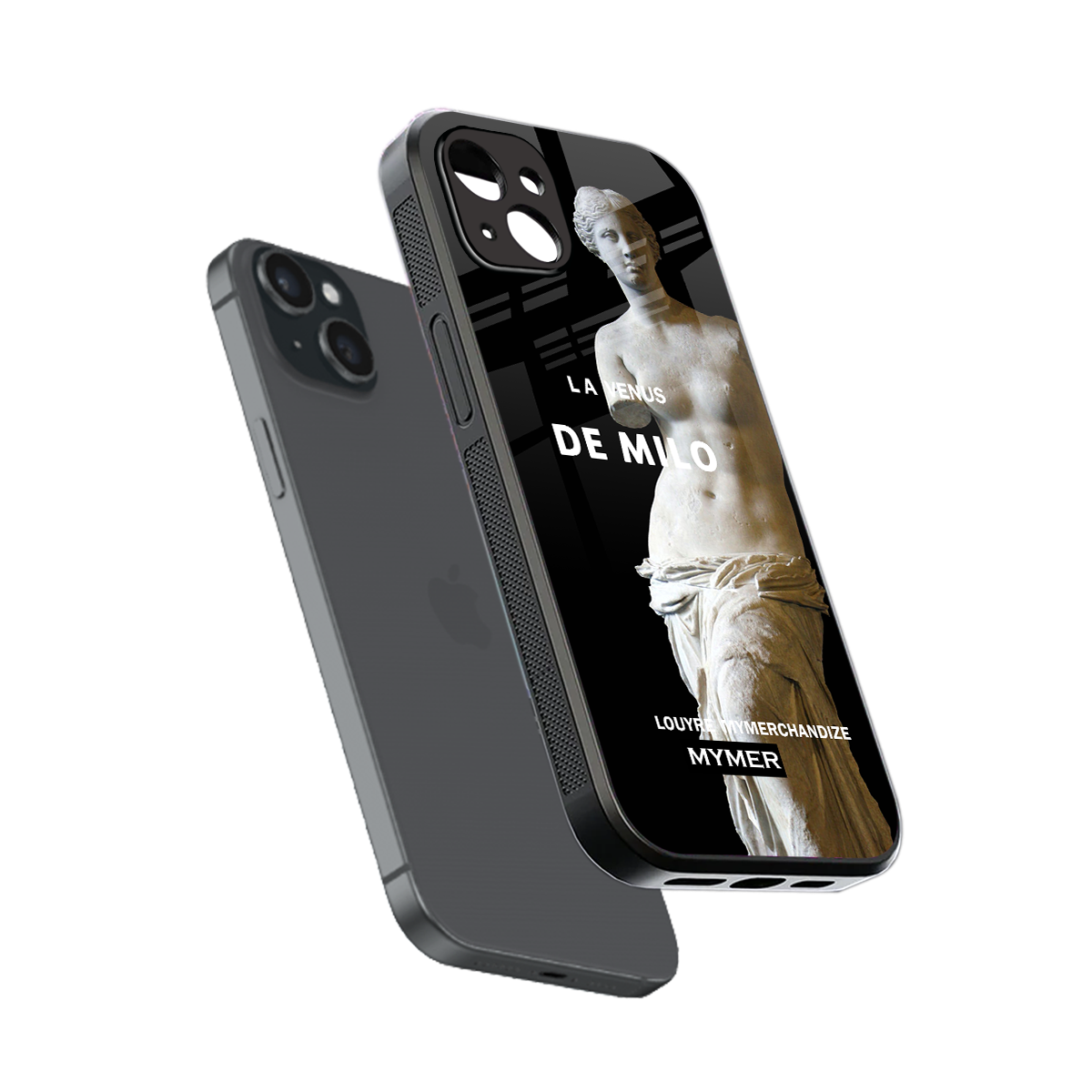 de milo back phone cover | glass case for iphone 14 plus