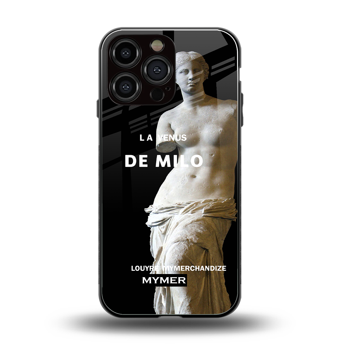 de milo back phone cover | glass case for iphone 14 pro max