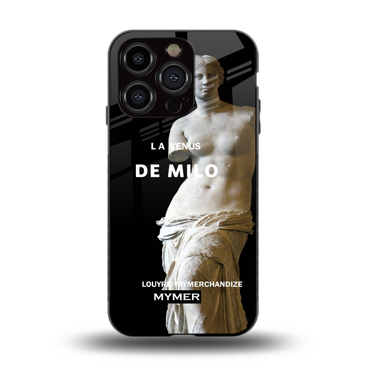 de milo back phone cover | glass case for iphone 14 pro