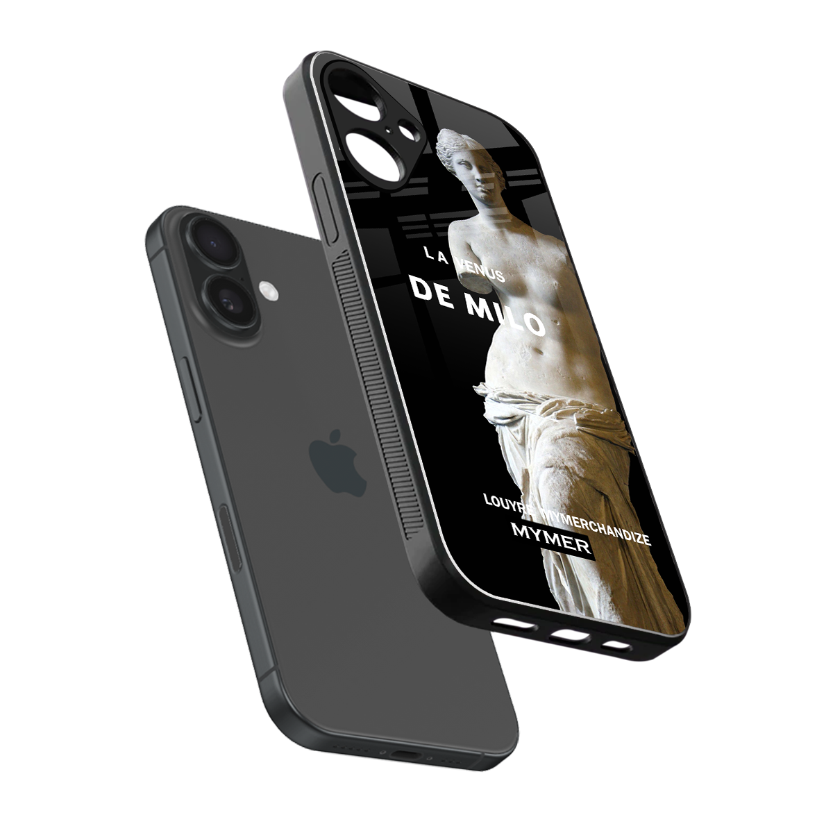 de milo back phone cover | glass case for iphone 16 plus