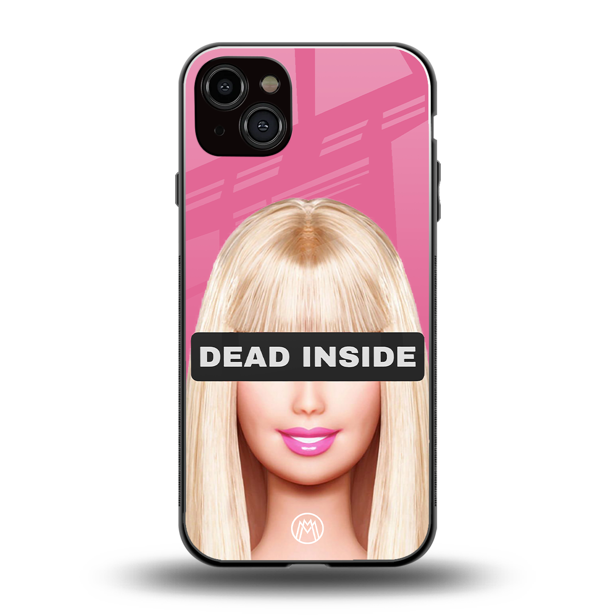 dead inside back phone cover | glass case for iphone 15 plus