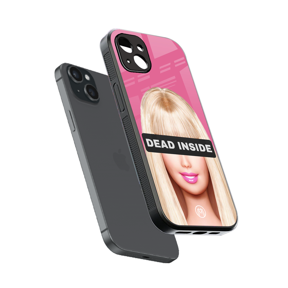 dead inside back phone cover | glass case for iphone 15 plus