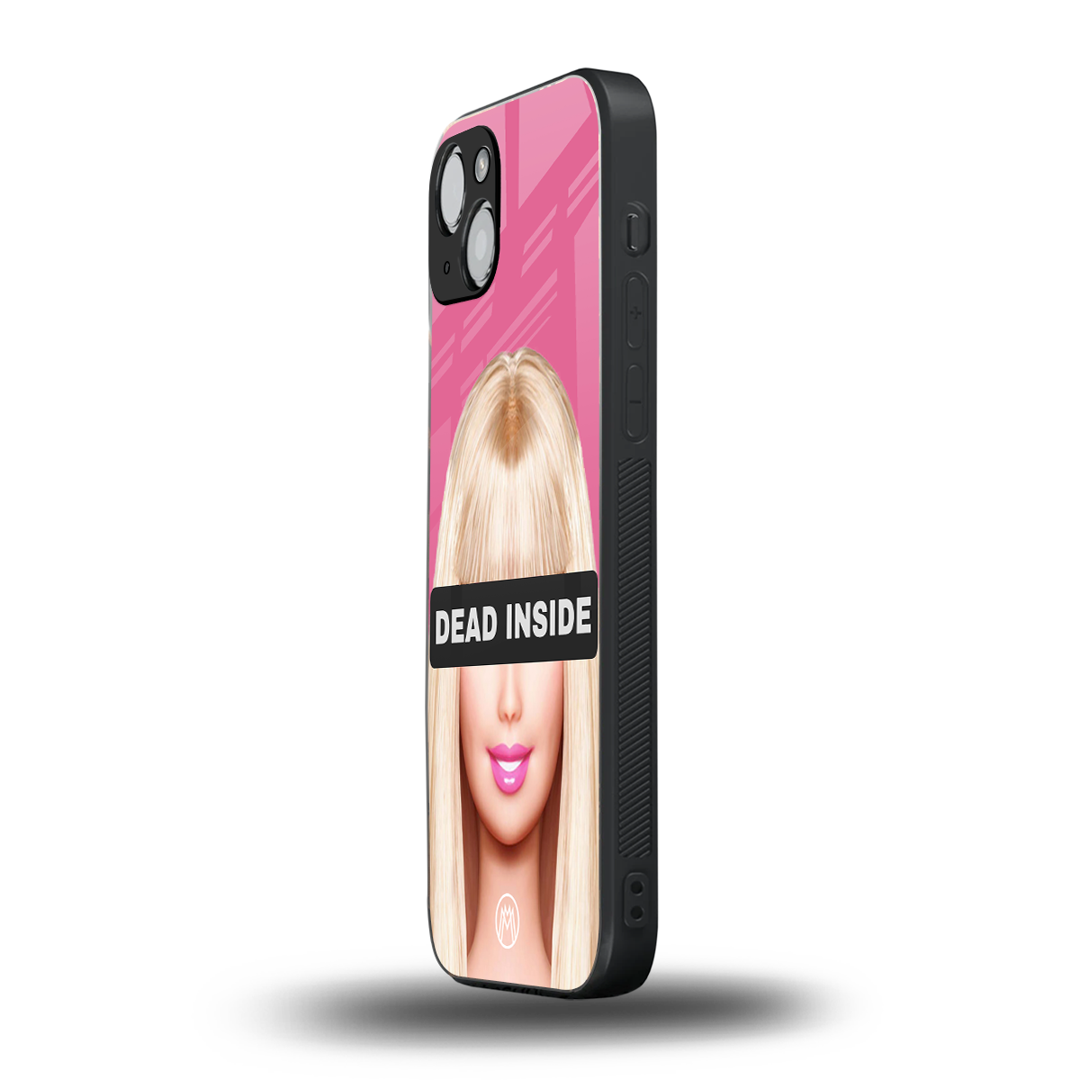 dead inside back phone cover | glass case for iphone 15 plus