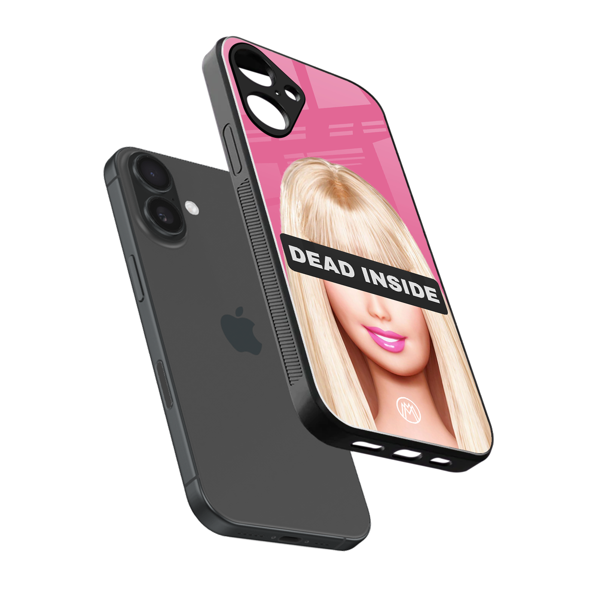 dead inside back phone cover | glass case for iphone 16 plus
