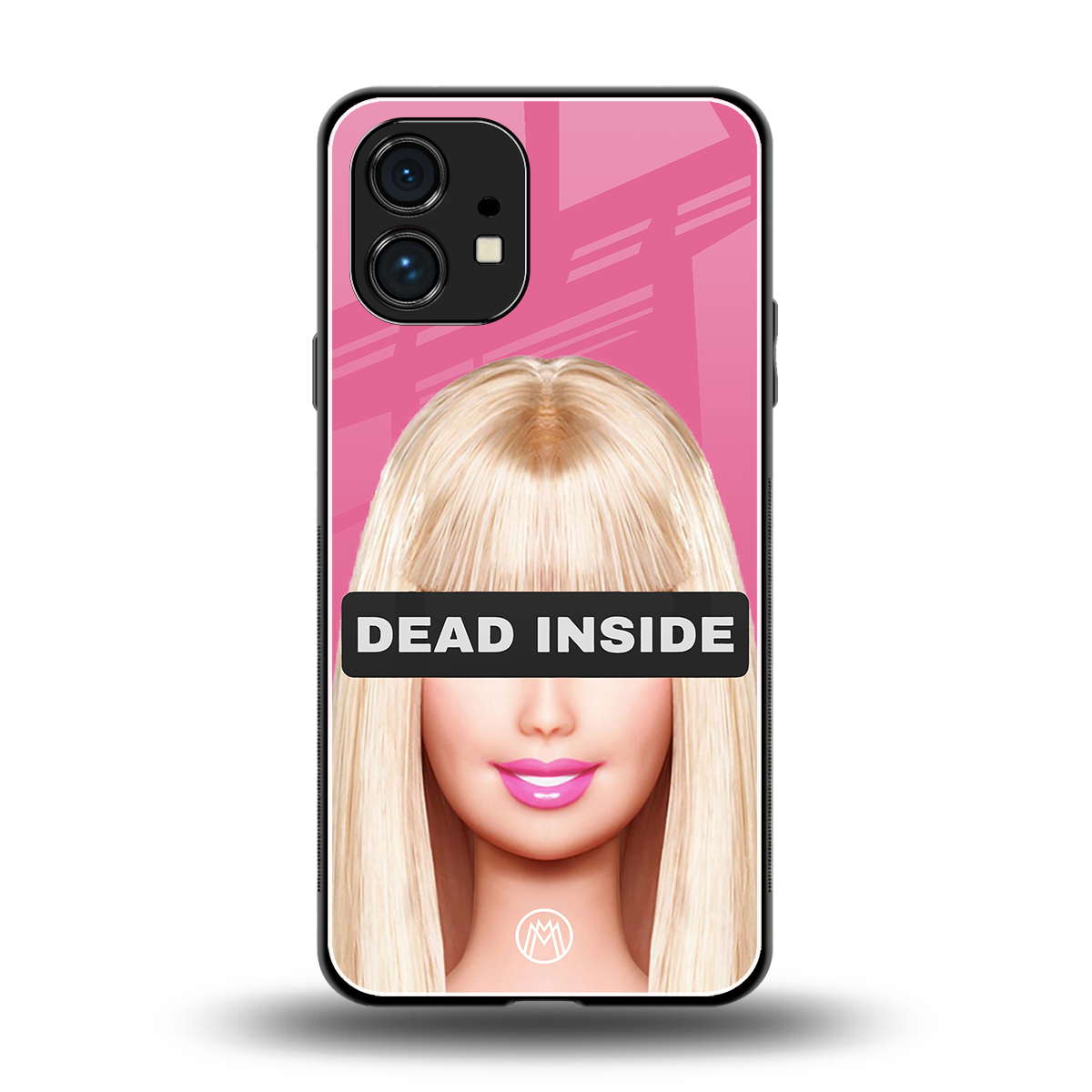 dead inside back phone cover | glass case for nothing phone 1