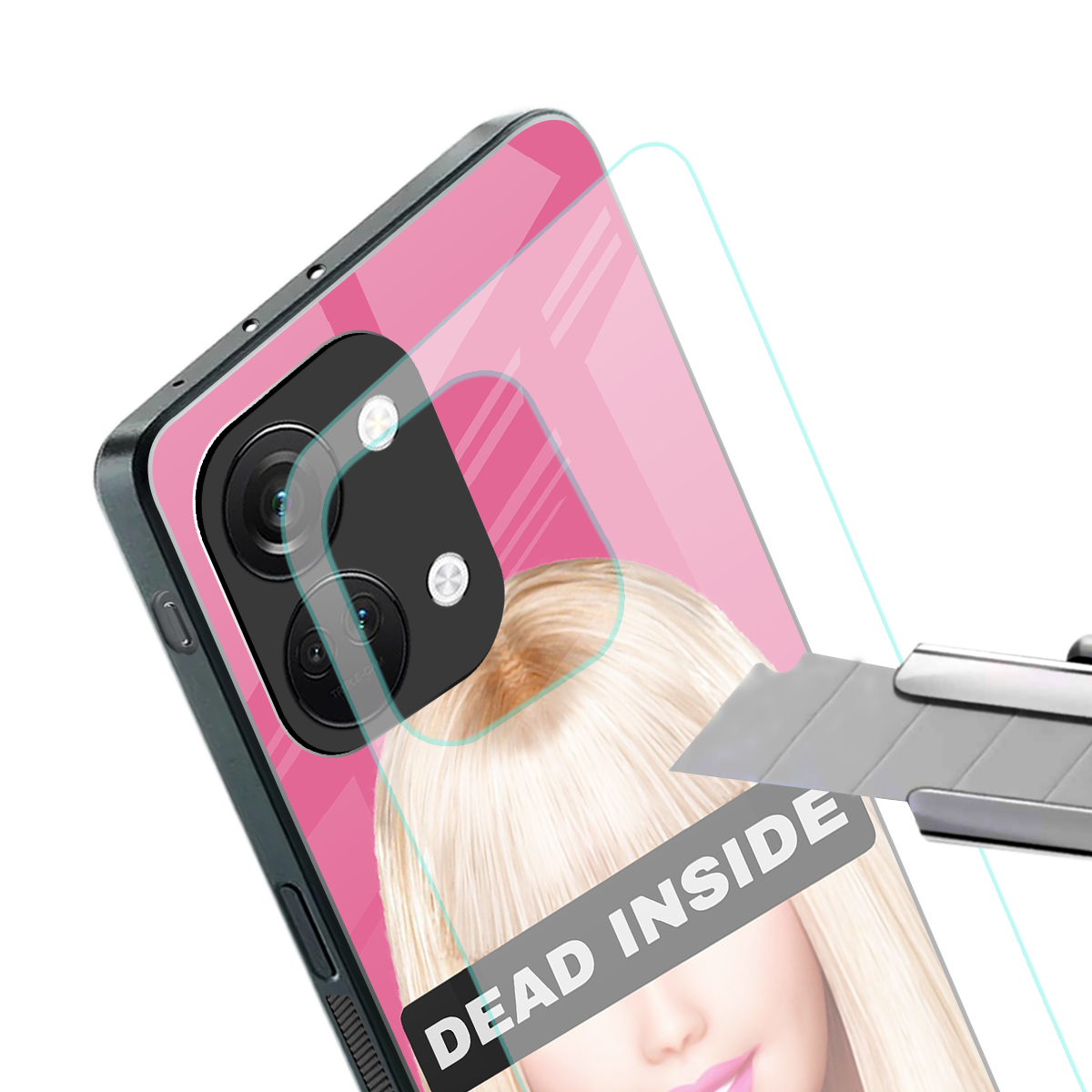 dead inside back phone cover | glass case for oneplus nord 3
