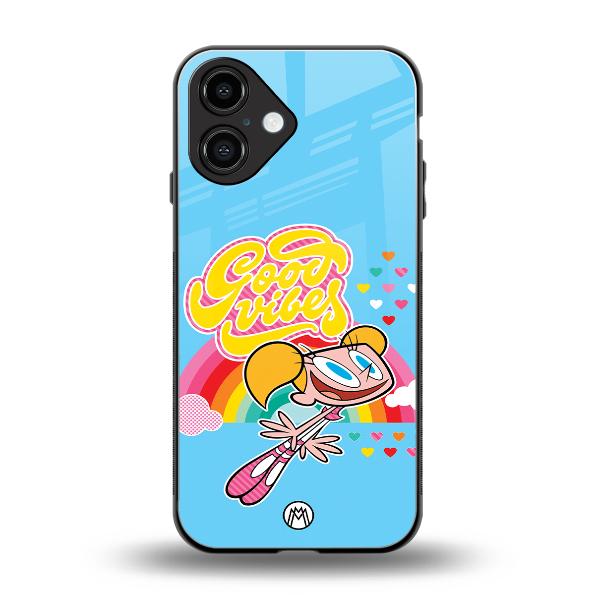 deedee good vibes back phone cover | glass case for iphone 16