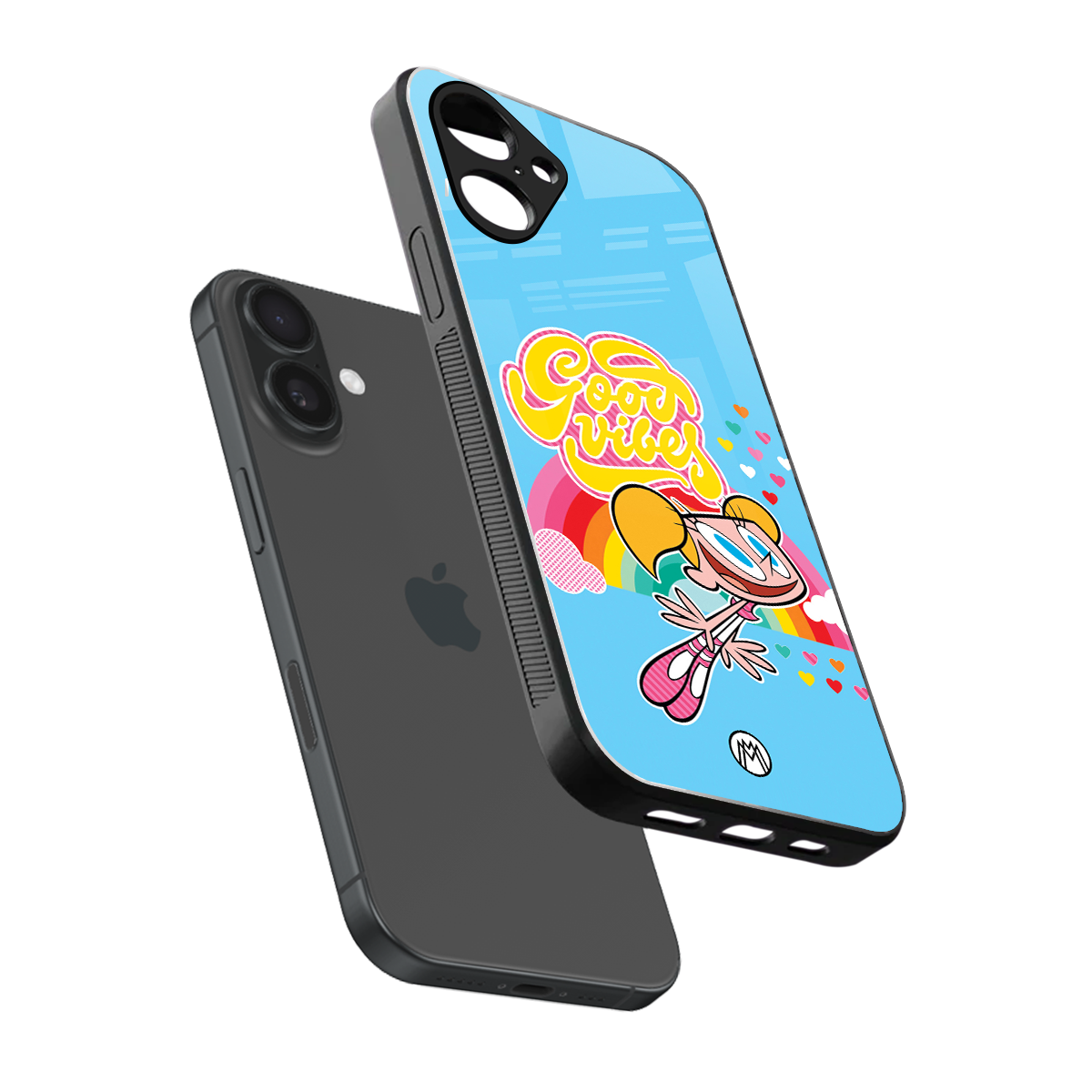deedee good vibes back phone cover | glass case for iphone 16