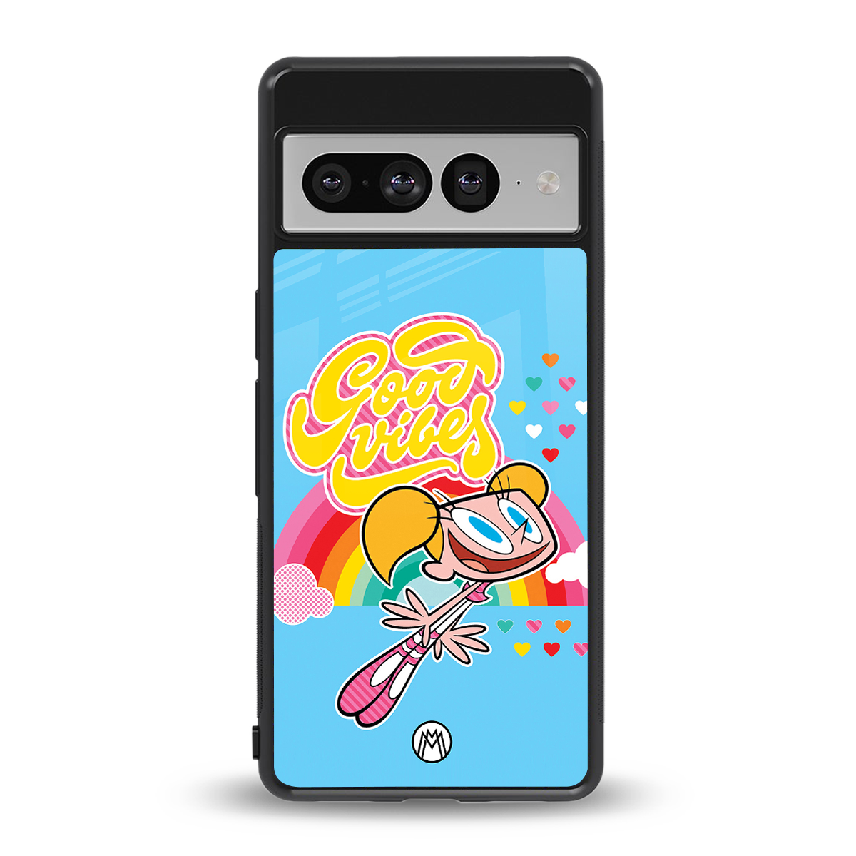 deedee good vibes back phone cover | glass case for google pixel 7 pro