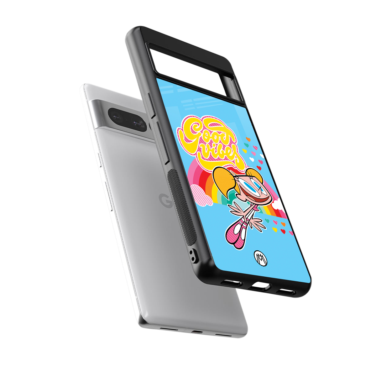 deedee good vibes back phone cover | glass case for google pixel 7 pro