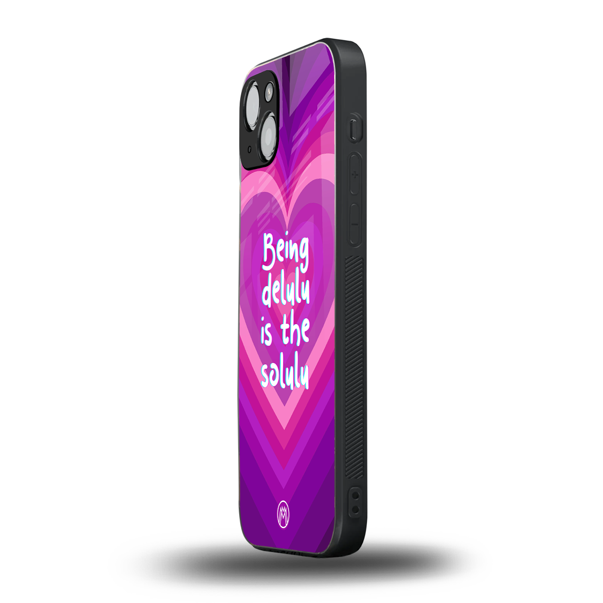 delulu is the solulu back phone cover | glass case for iphone 15 plus