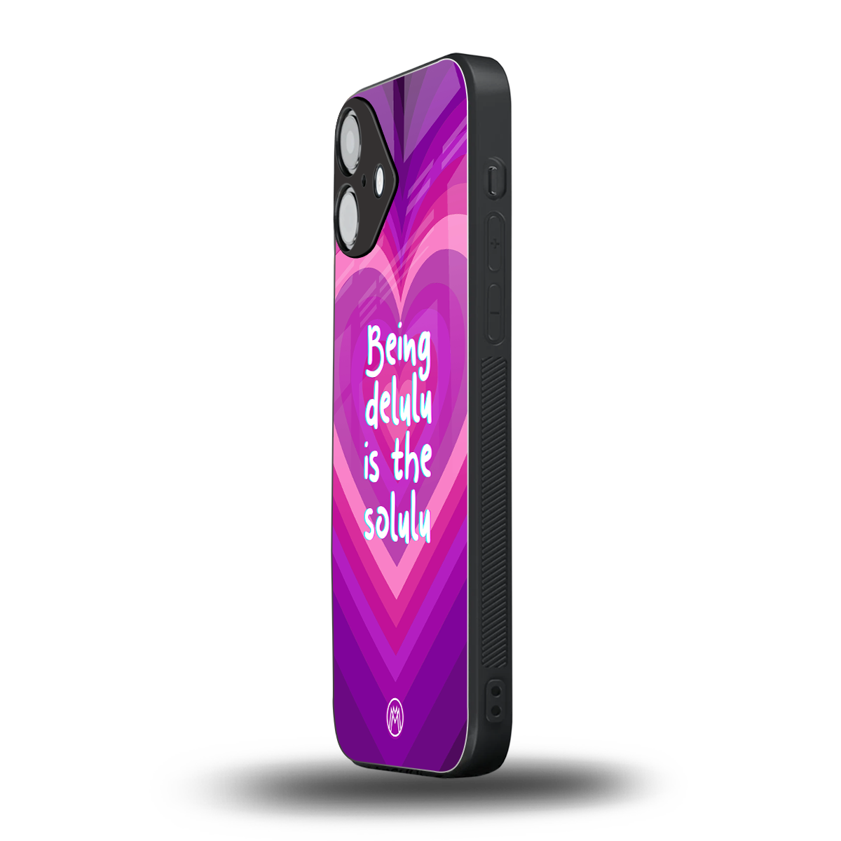 delulu is the solulu back phone cover | glass case for iphone 16 plus