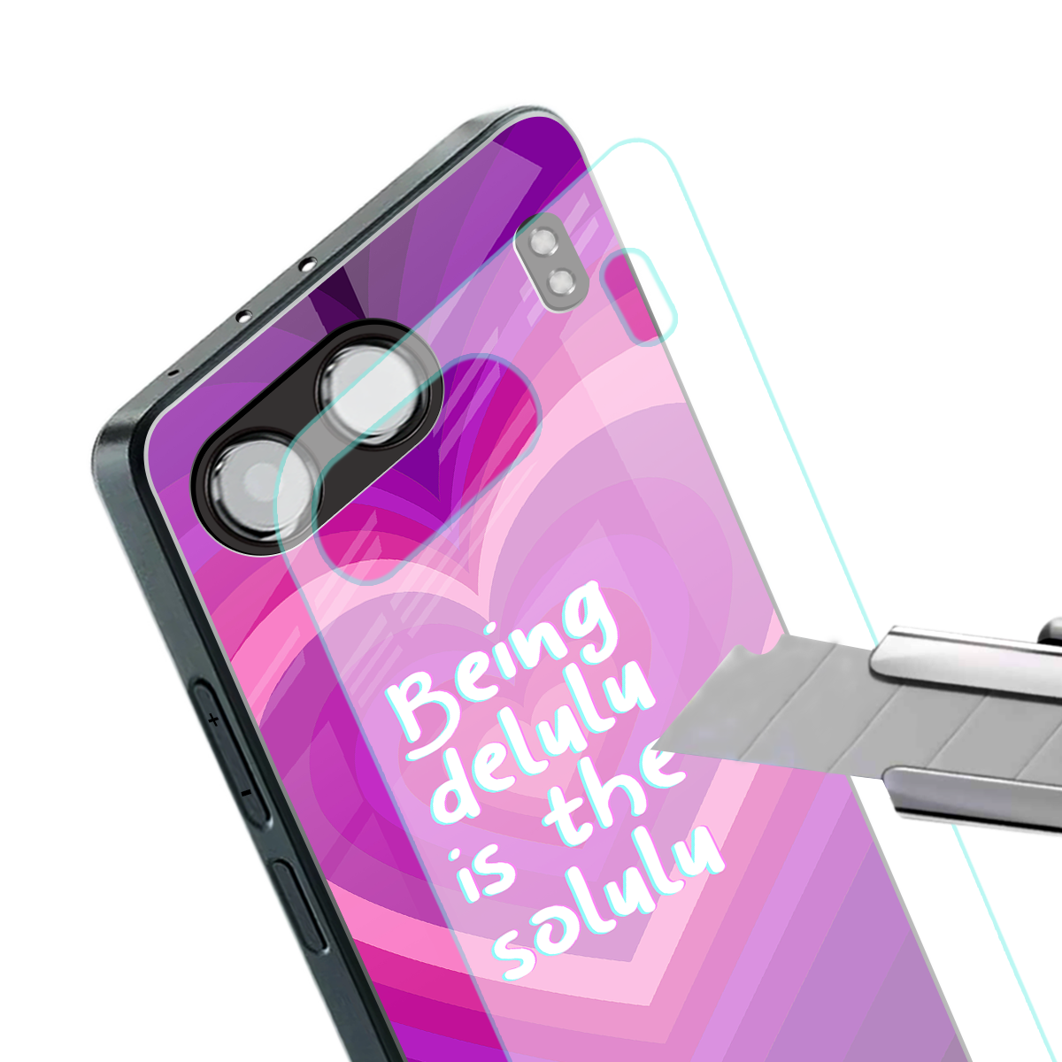 delulu is the solulu back phone cover | glass case for oneplus nord 4