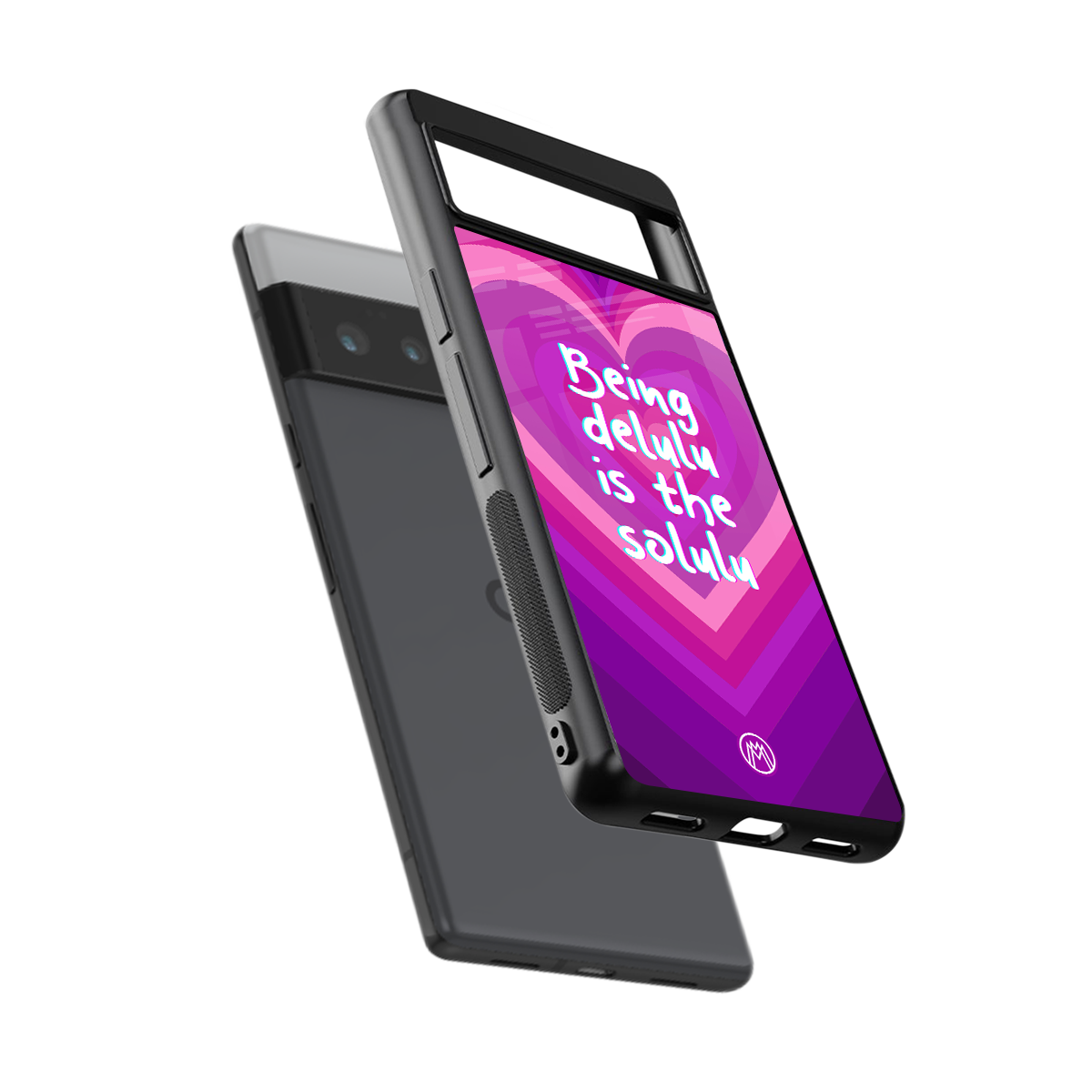 delulu is the solulu back phone cover | glass case for google pixel 6 pro