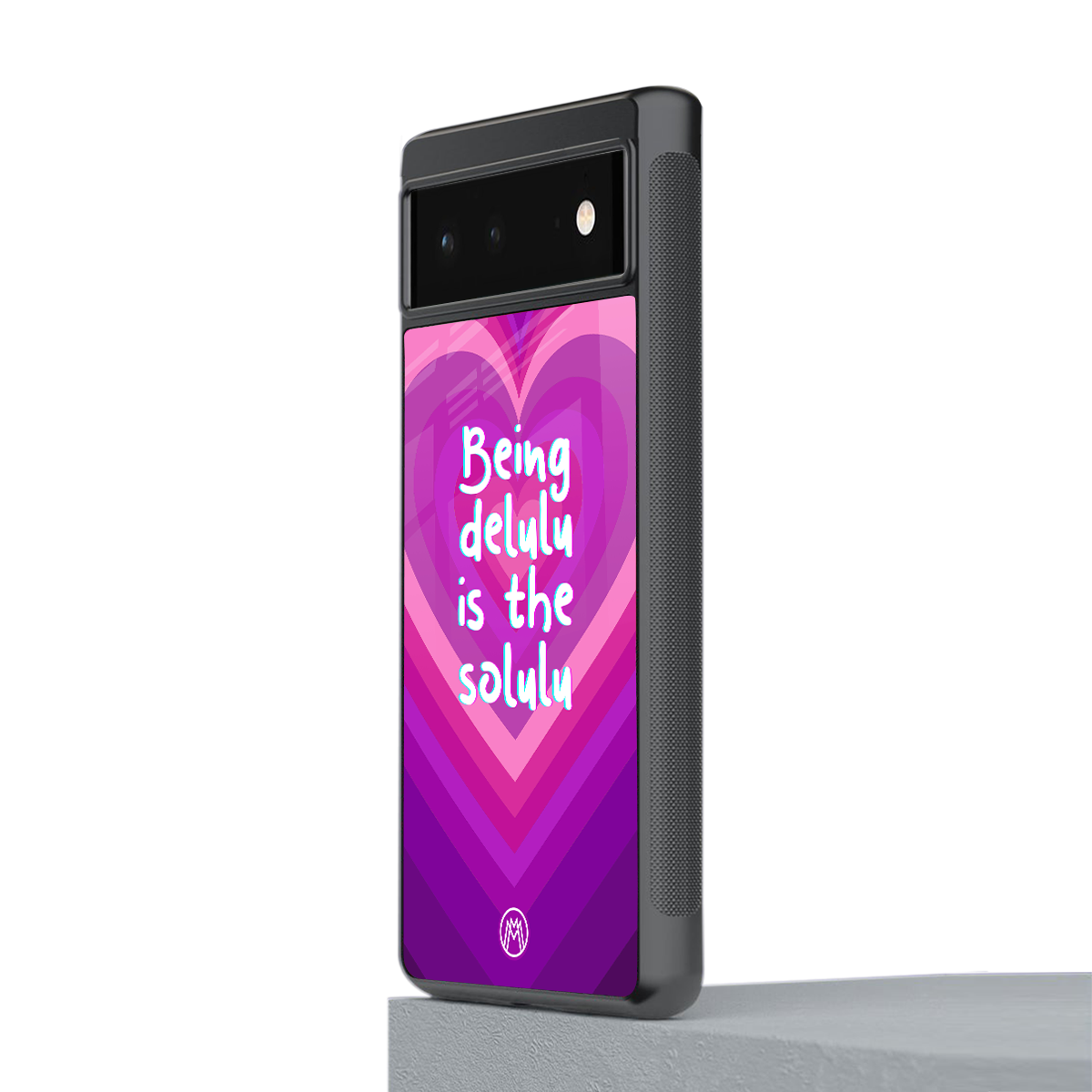 delulu is the solulu back phone cover | glass case for Google Pixel 6A