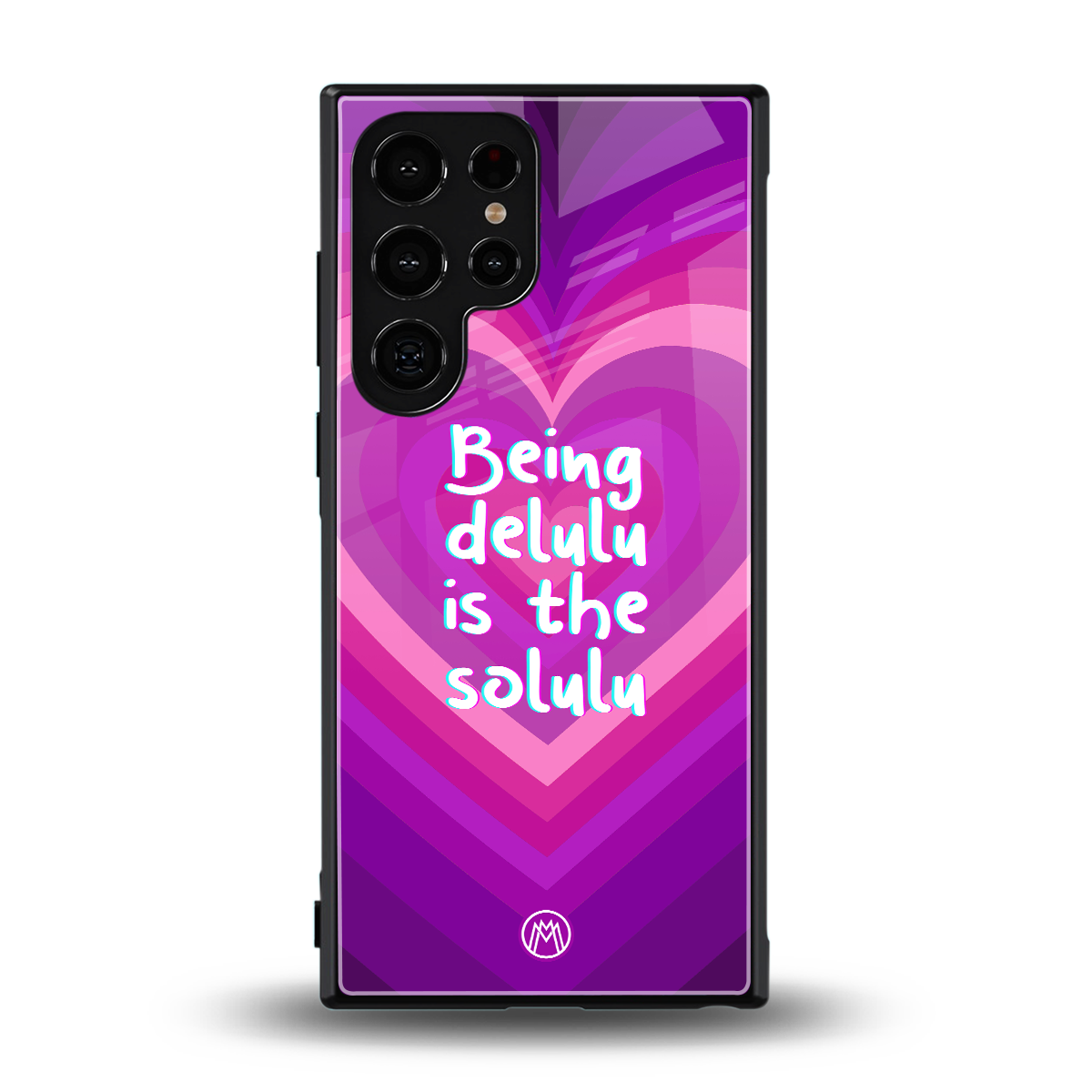 delulu is the solulu back phone cover | glass case for samsung galaxy s24 ultra