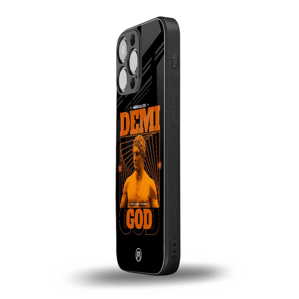 demi god back phone cover | glass case for iphone 14 pro max