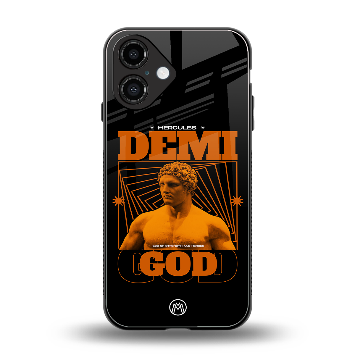demi god back phone cover | glass case for iphone 16