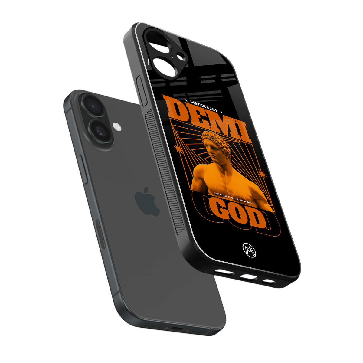 demi god back phone cover | glass case for iphone 16