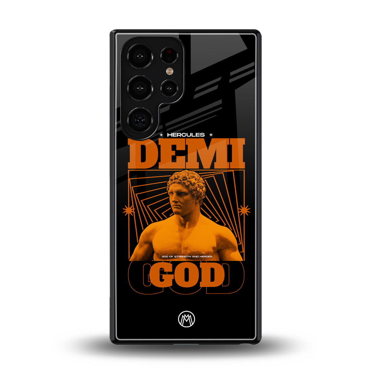 demi god back phone cover | glass case for samsung galaxy s25 ultra