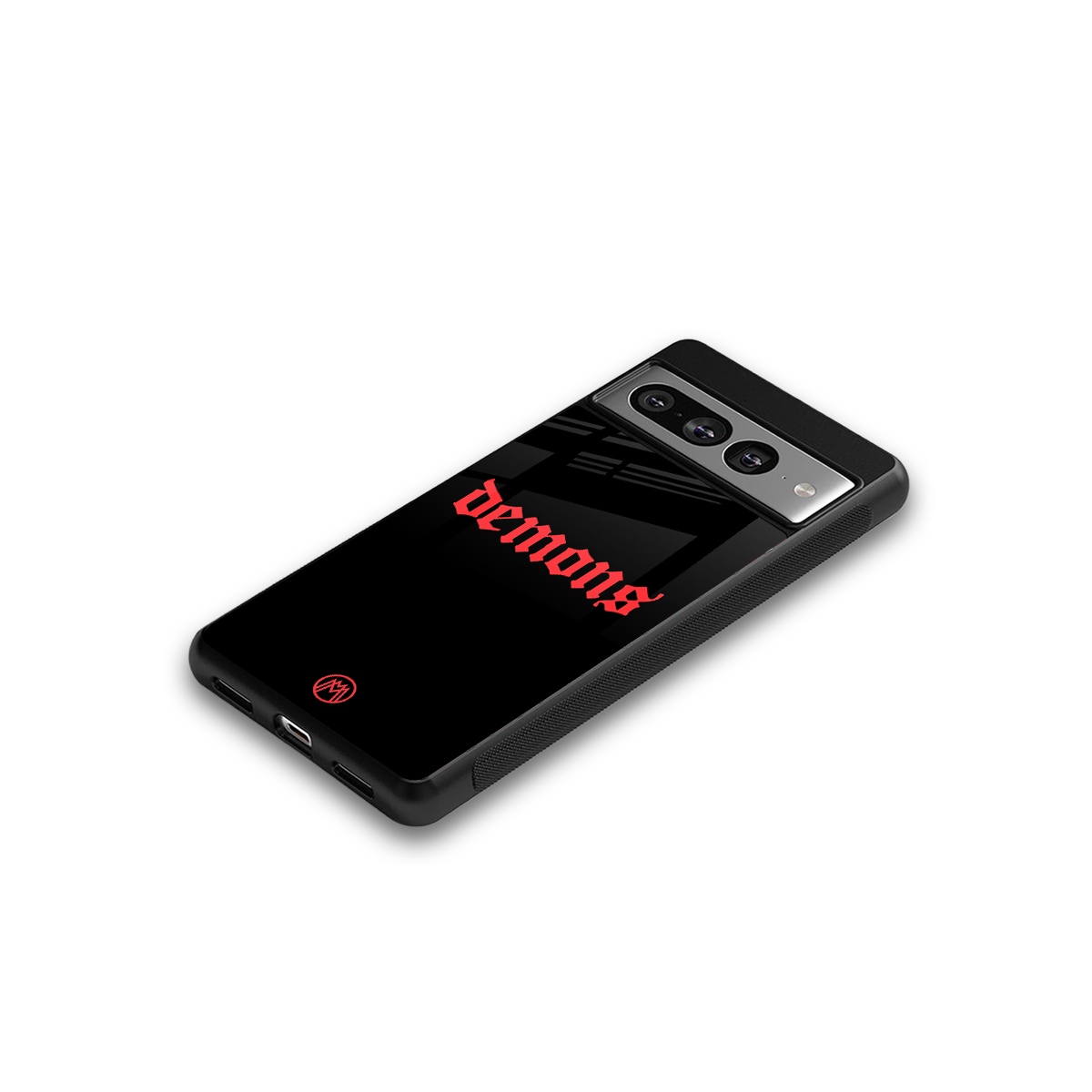 demons back phone cover | glass case for google pixel 7 pro
