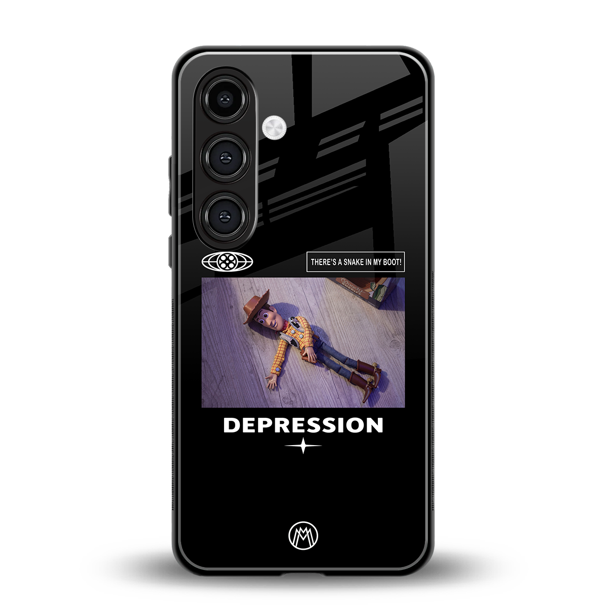 depression back phone cover | glass case for samsung galaxy s23 plus