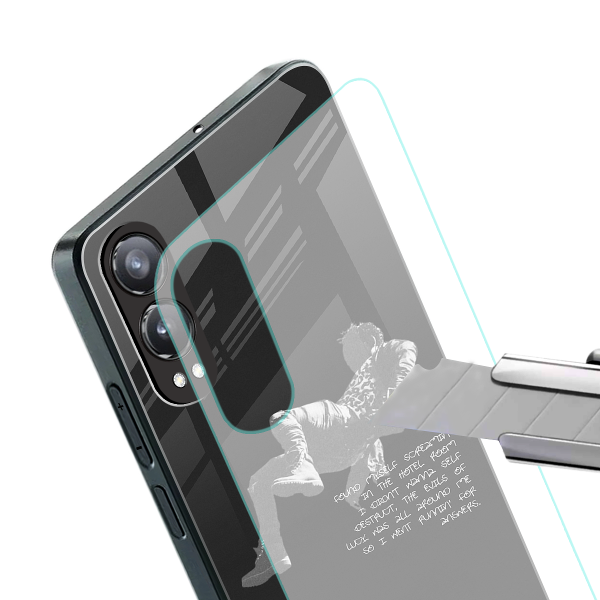 despair back phone cover | glass case for oneplus nord ce 4 lite