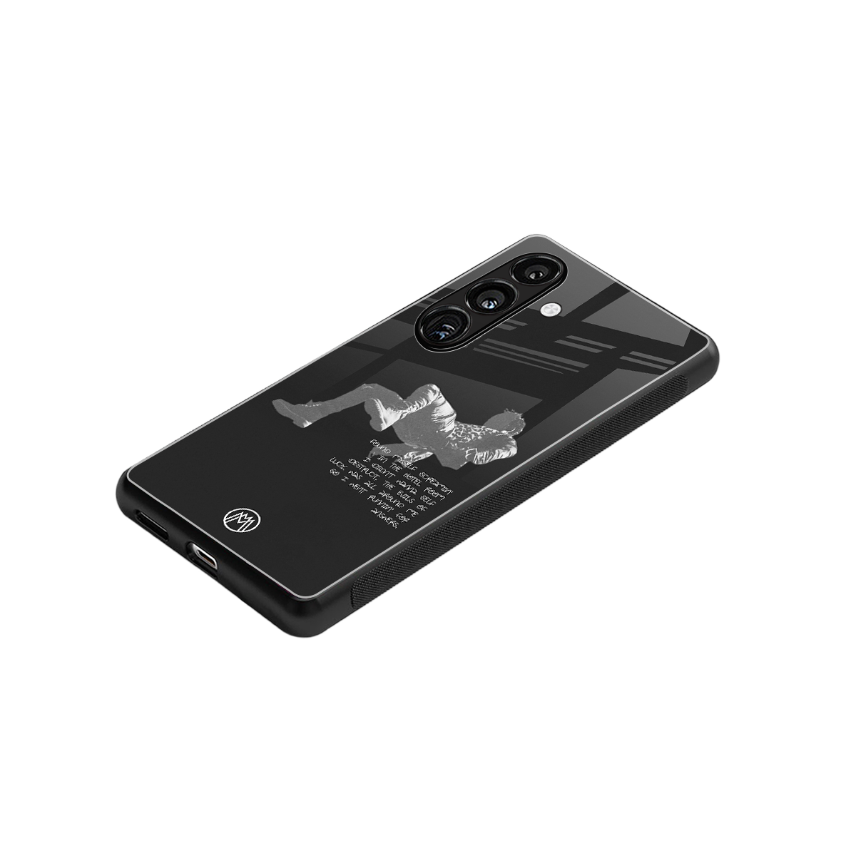despair back phone cover | glass case for samsung galaxy s23 plus