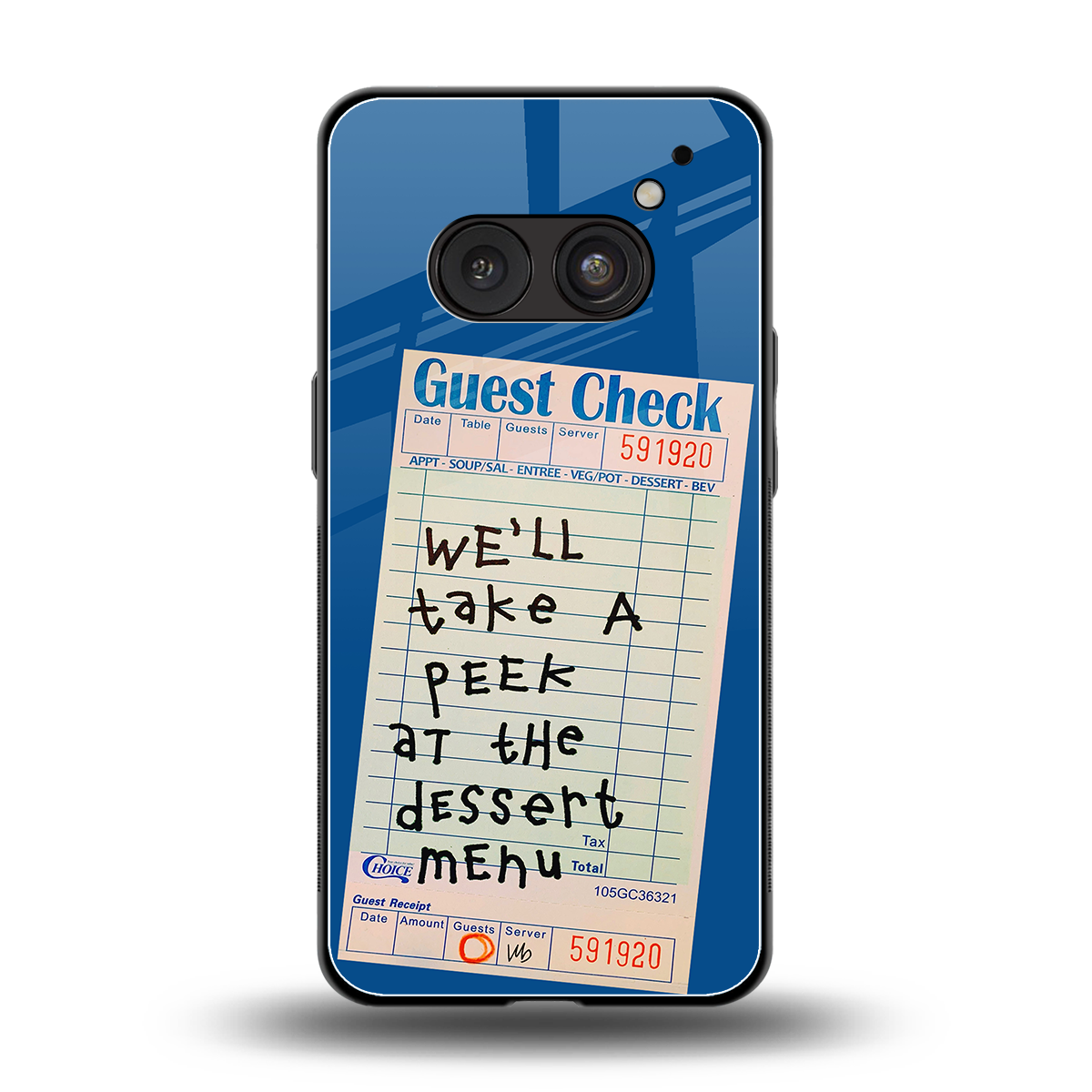 dessert menu back phone cover | glass case for nothing phone 2a