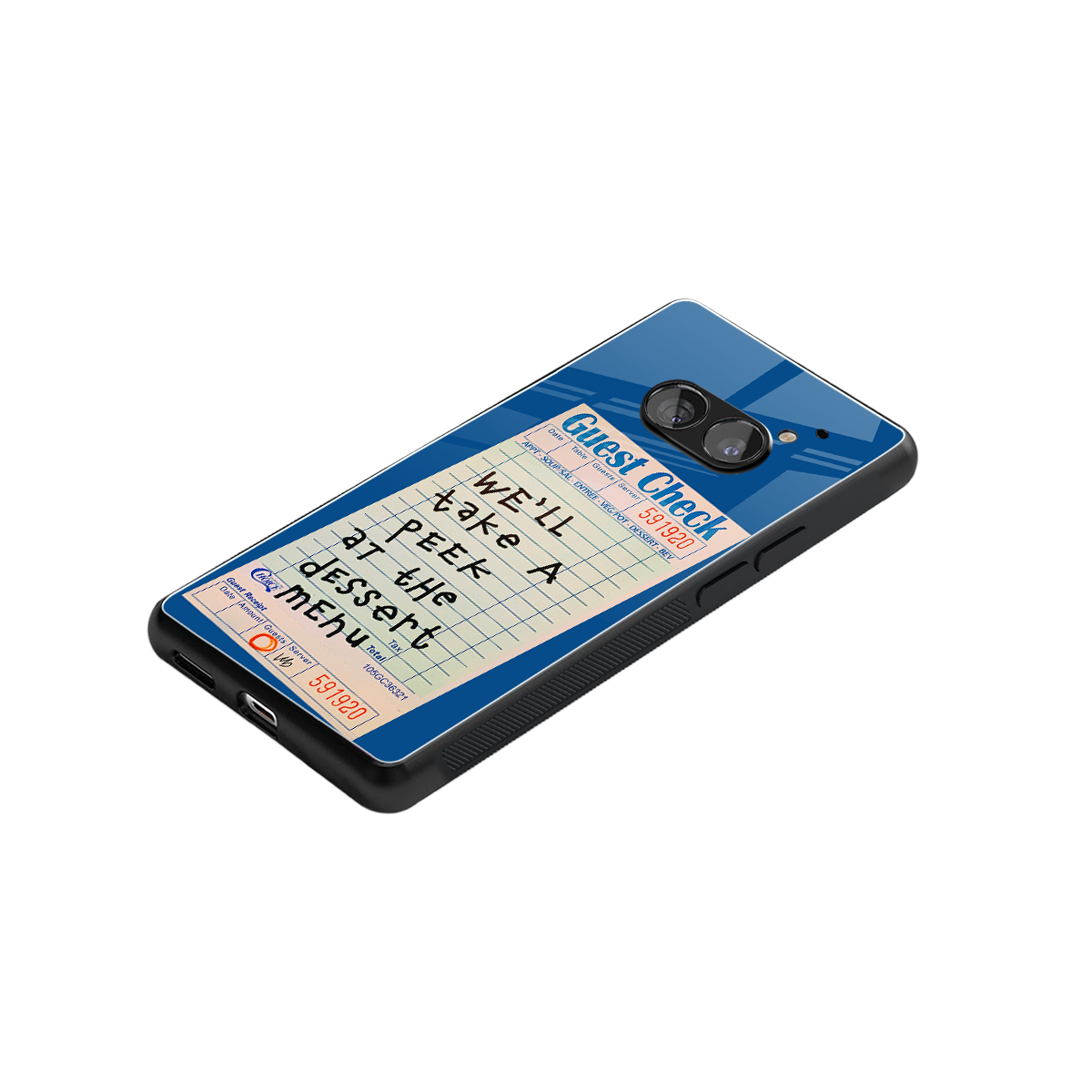 dessert menu back phone cover | glass case for nothing phone 2a