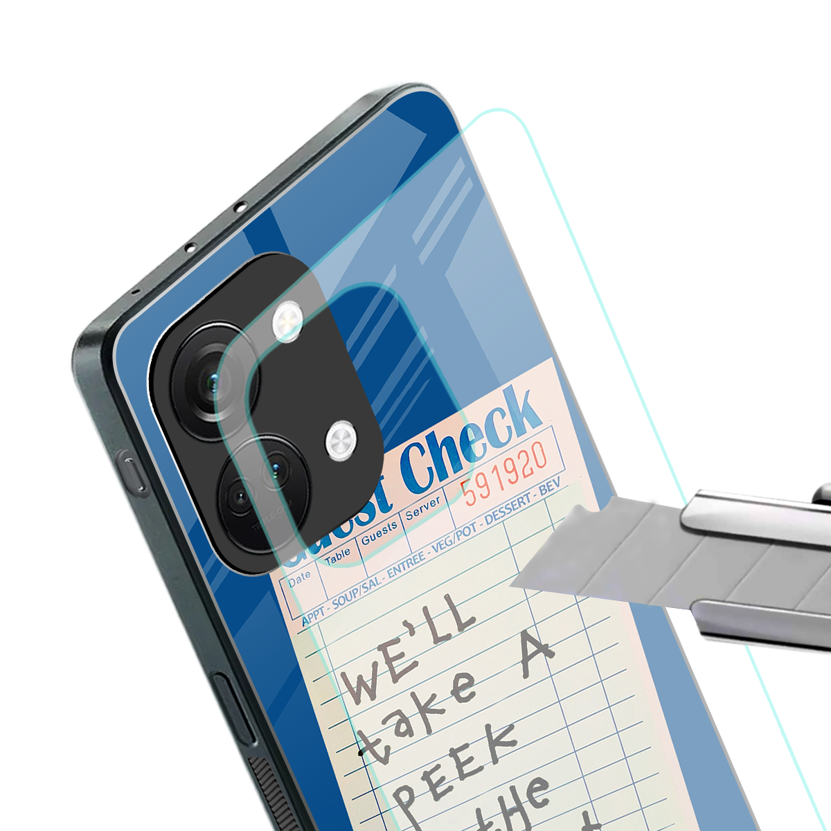 dessert menu back phone cover | glass case for oneplus nord 3