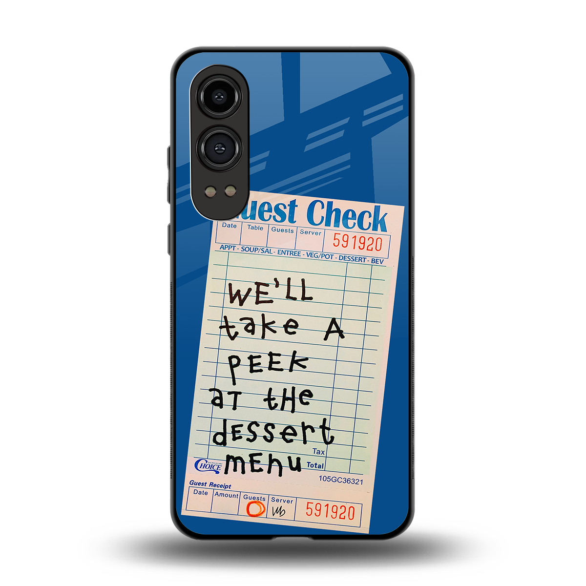 dessert menu back phone cover | glass case for oneplus nord ce 4 lite