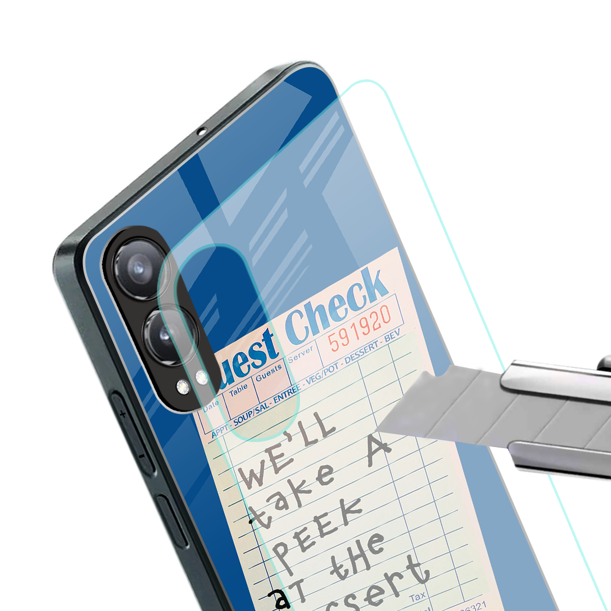 dessert menu back phone cover | glass case for oneplus nord ce 4 lite