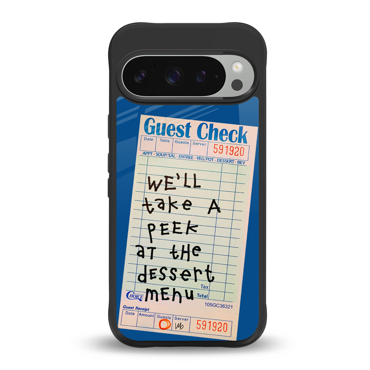 dessert menu back phone cover | glass case for google pixel 9 pro