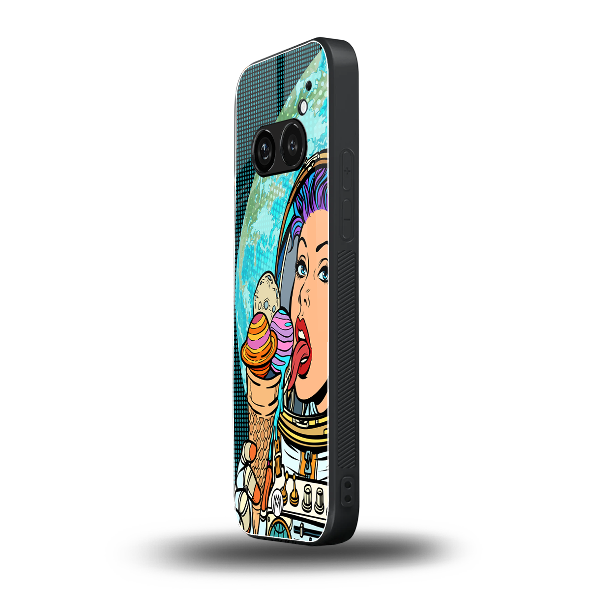 dessert space back phone cover | glass case for nothing phone 2a
