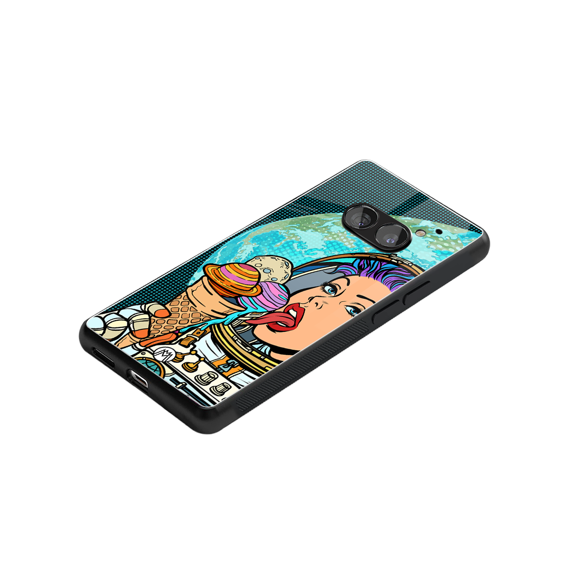 dessert space back phone cover | glass case for nothing phone 2a