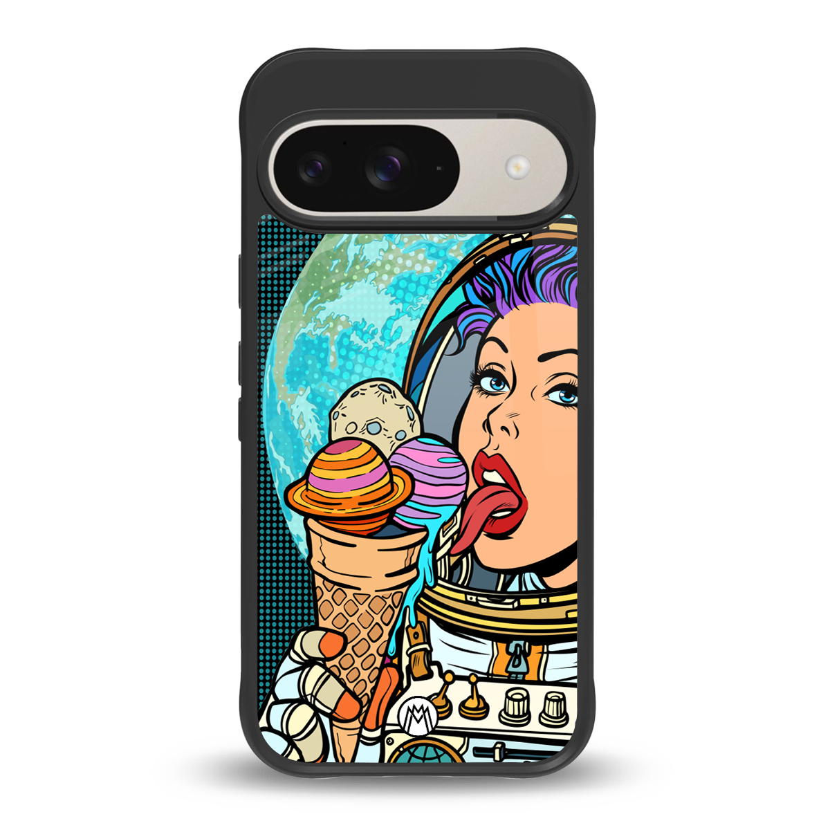 dessert space back phone cover | glass case for google pixel 9