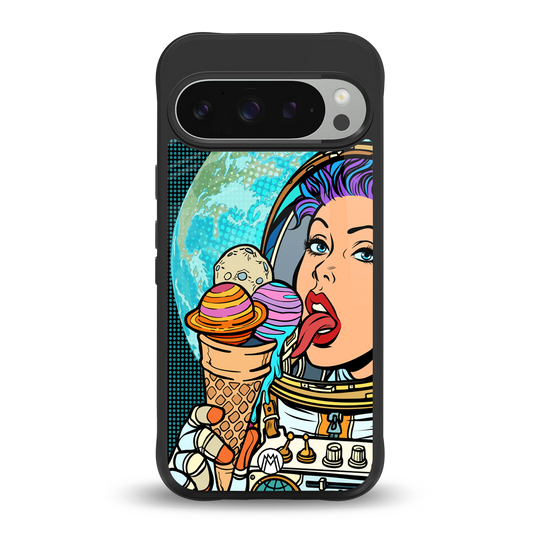 dessert space back phone cover | glass case for google pixel 9 pro