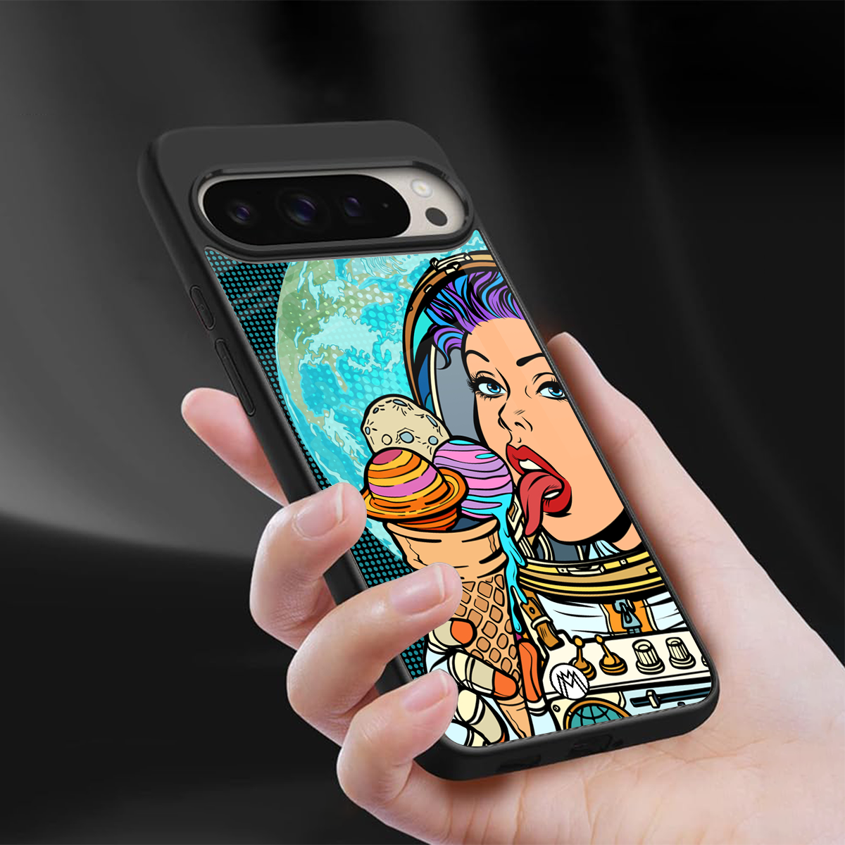 dessert space back phone cover | glass case for google pixel 9 pro